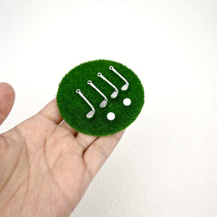 Micro Golf Scene Ornament Dollhouse Accessories Mini Landscape Souvenirs