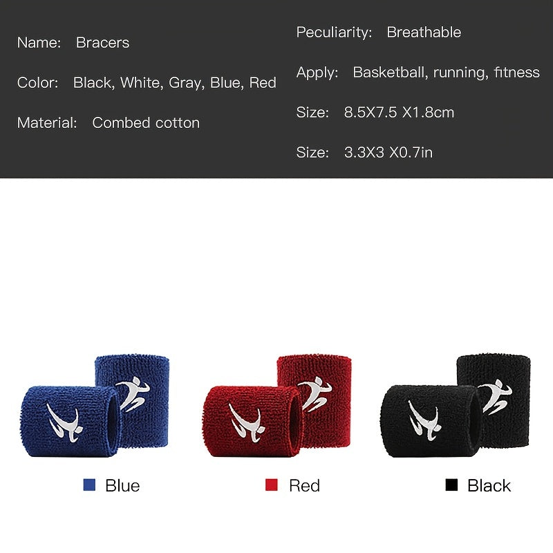 Sports Sweat Absorbent Wrist Guard with Embroidery