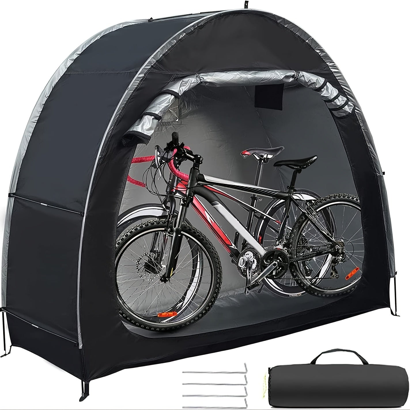 210D Oxford Bike Storage Shed Tent Waterproof Cover for 2 Bicycles