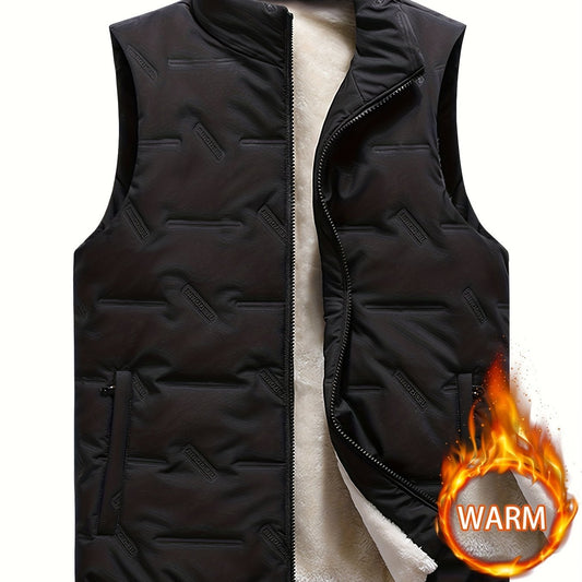 Men's Fleece Vest Zip Up Thermal Sleeveless Jacket