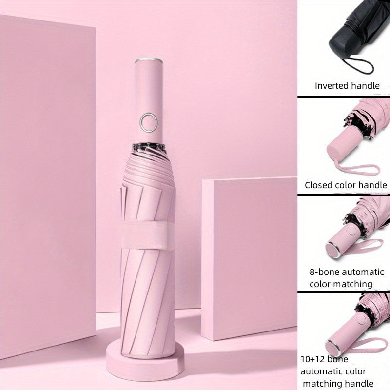 Automatic Folding Umbrella UV Protection Sunshade Gift