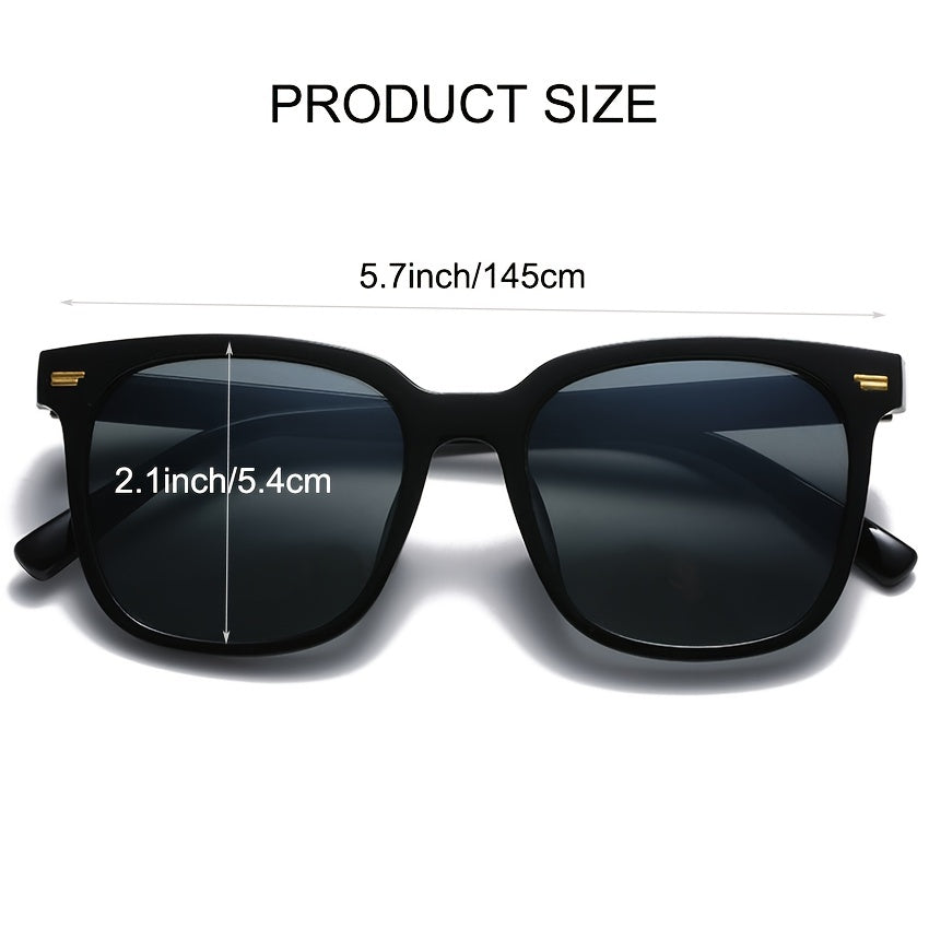 Anti Glare Sunglasses PC Lens Outdoor Driving Square Sunshade Glasses