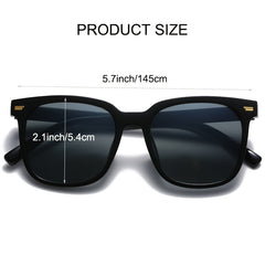 Anti Glare Sunglasses PC Lens Outdoor Driving Square Sunshade Glasses