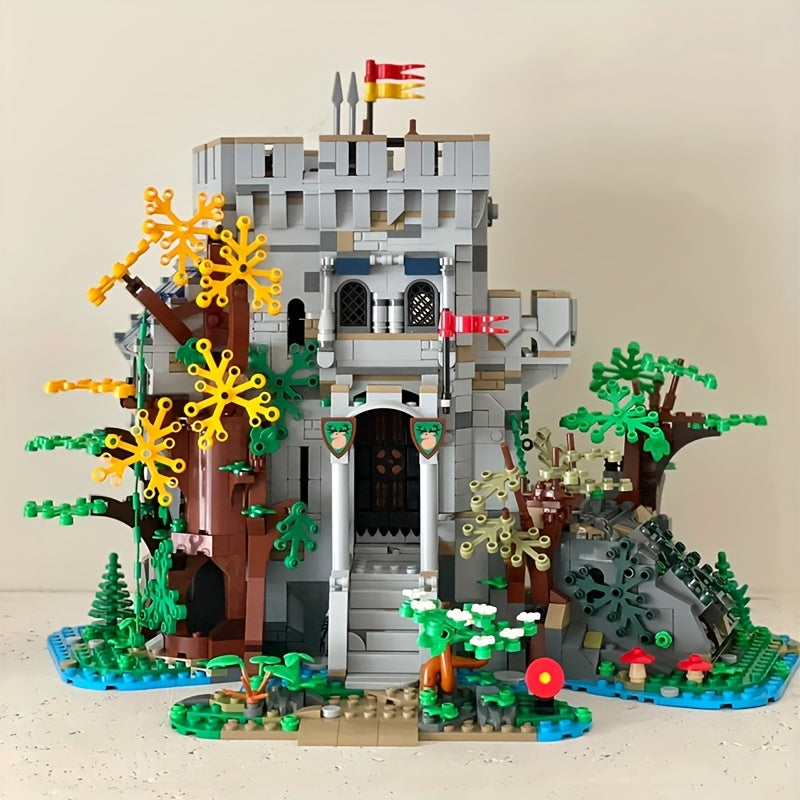 1928pcs Medieval Castle Tower House Building Blocks Toy