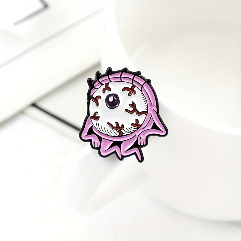 Big Eye Boy One eyed Monster Brooch For Men