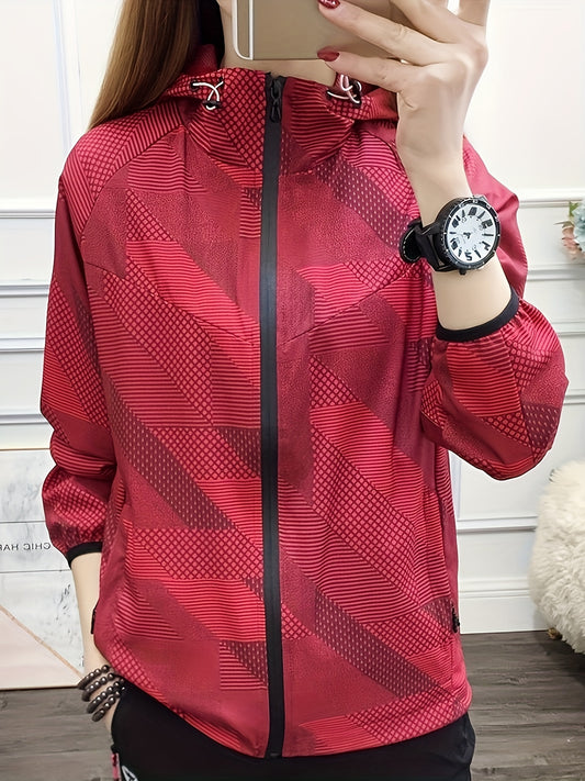 Women's Waterproof Outdoor Jacket Windproof Hooded Activewear