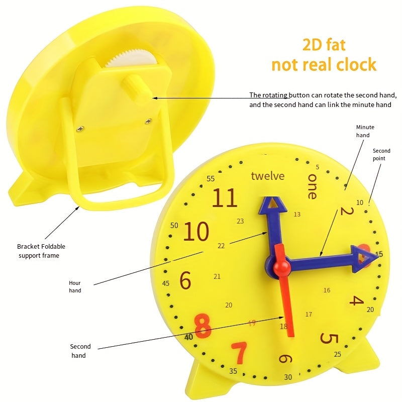 Colorful Plastic Teaching Clock for Early Learning