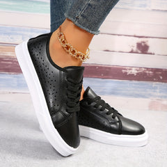 Women's Hollow Out Lace Up Sneakers Casual Outdoor Shoes