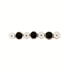 2pcs Sweet Flower Decor Duck Billed Hair Clip for Women Girls