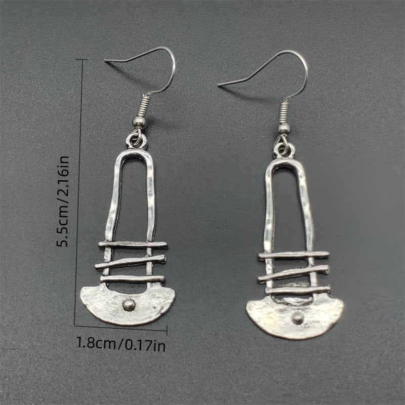 Boho Geometric Pendant Earrings Charm Jewelry