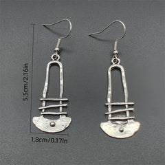 Boho Geometric Pendant Earrings Charm Jewelry