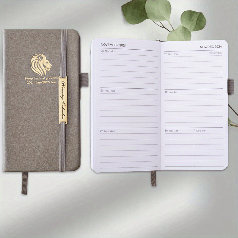 Leather A6 Academic Planner 1 6 18 Months Perfect for Teachers & Students