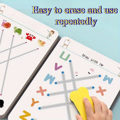Kids Pen Control Activity Book with Pens & Eraser