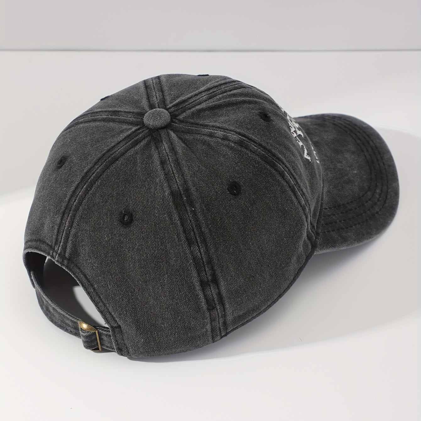 YOUTH Embroidered Baseball Cap Washed Distressed Sunshade Dad Hat