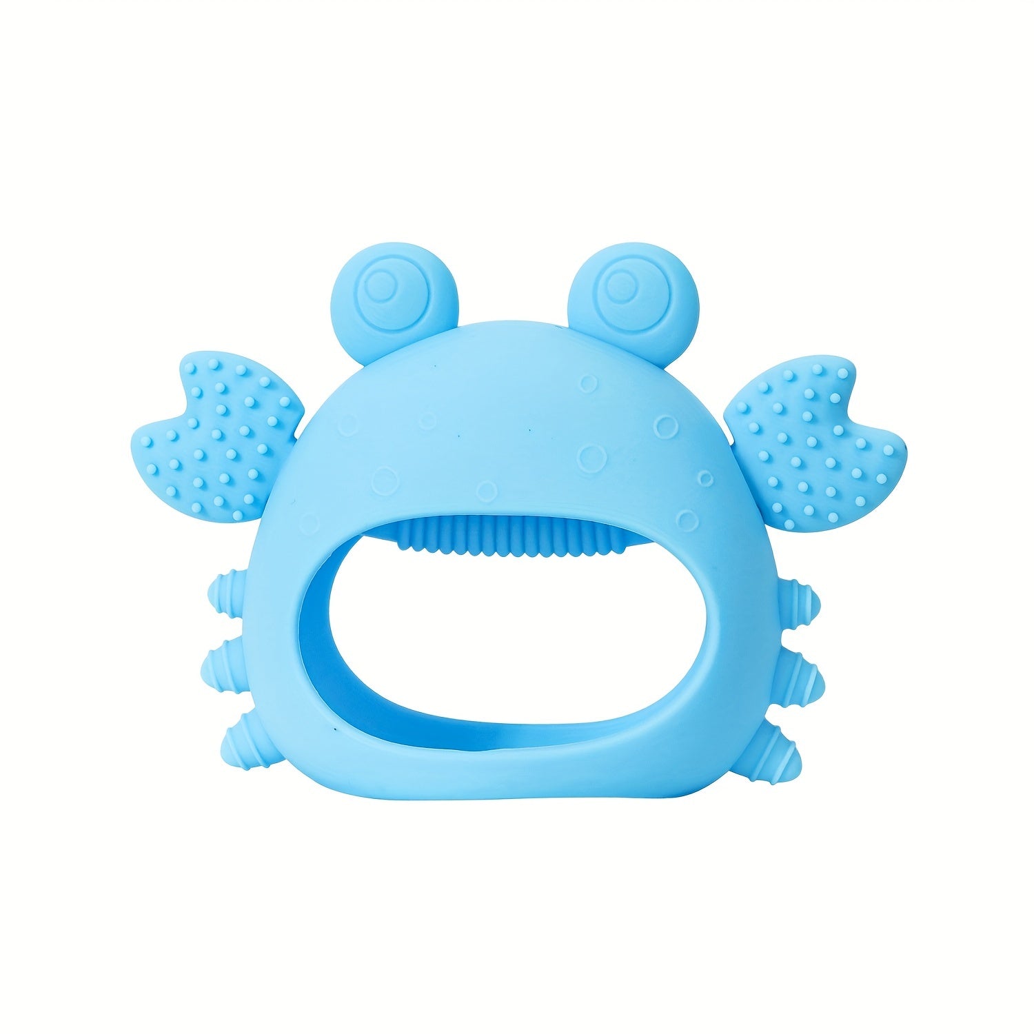 Silicone Crab Teether Boilable Hand Grasping Toy