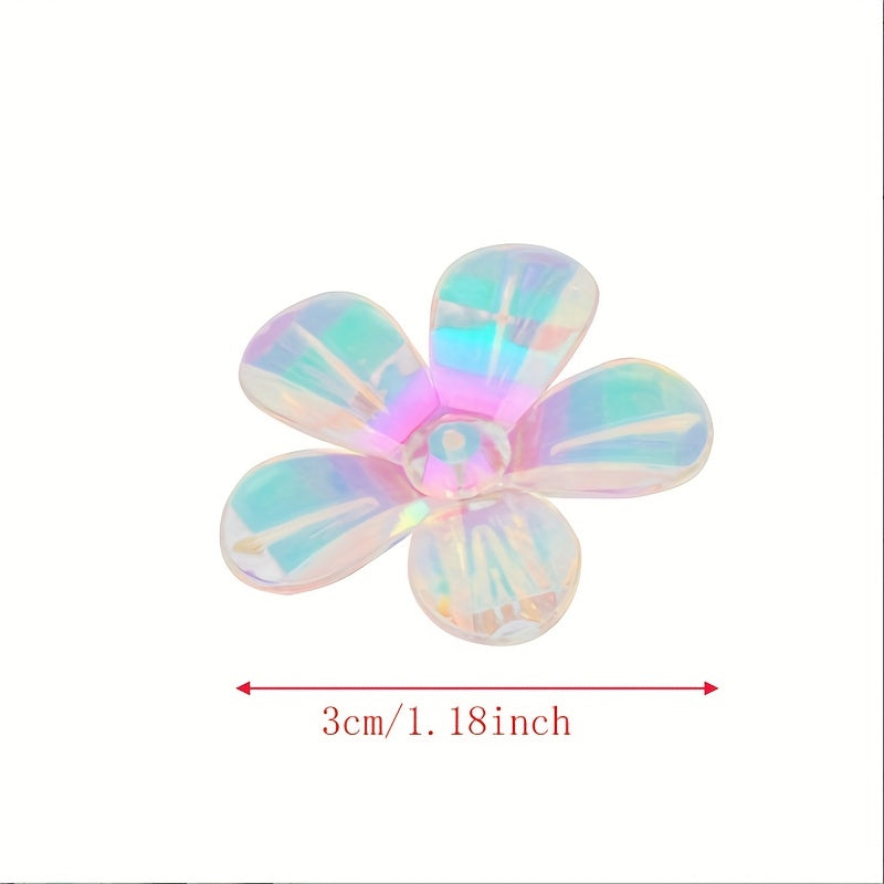 Colorful Flower Petal Jewelry Making Kit - 15pcs