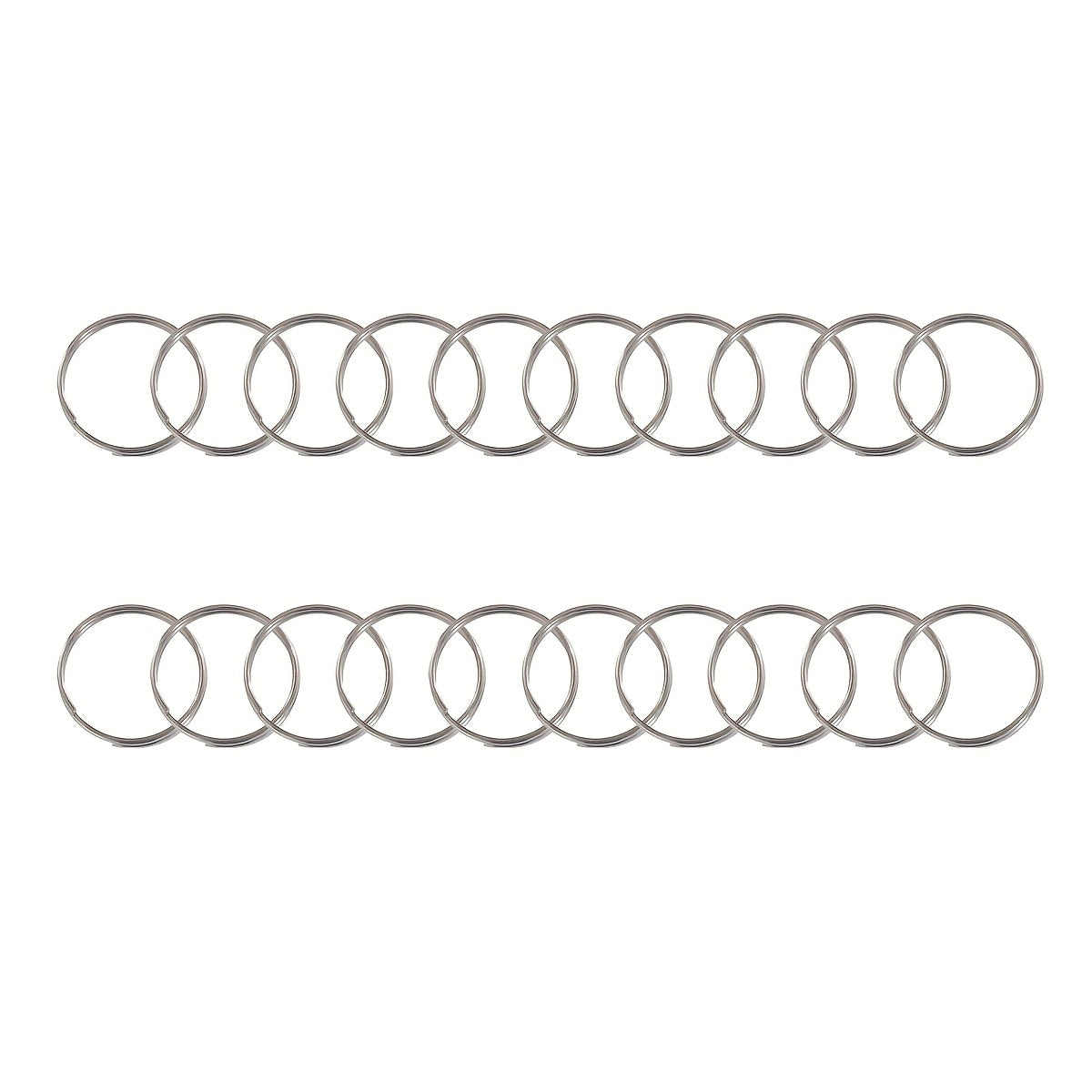 20 50 100pcs Silver Keychain DIY Key Ring Jewelry Accessories Split Ring