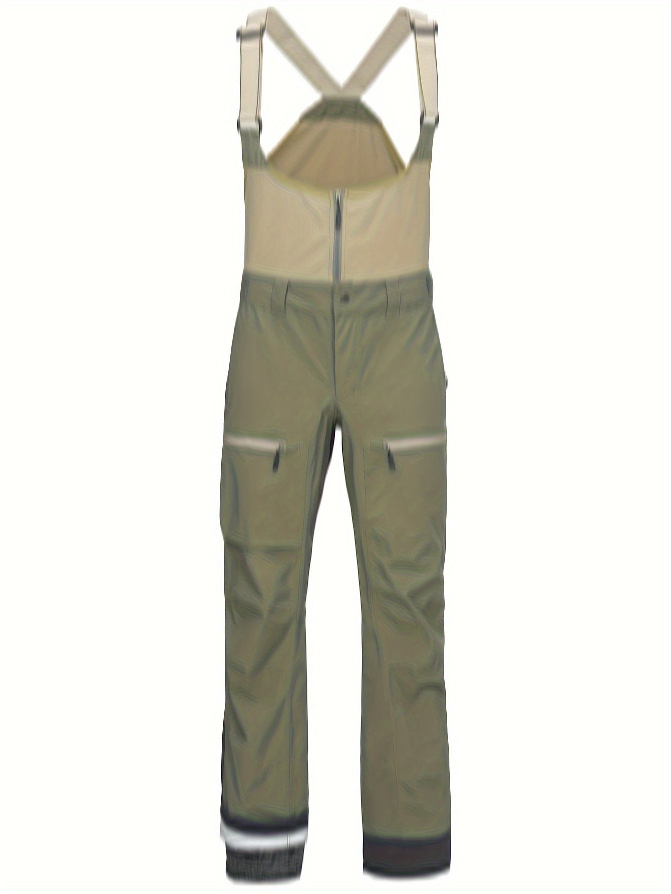 Men's Waterproof Snow Pants Windproof Overalls Pants With Suspenders