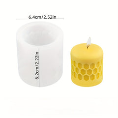 3D Bee Honeycomb Candle Making Molds Silicone Plaster Mold