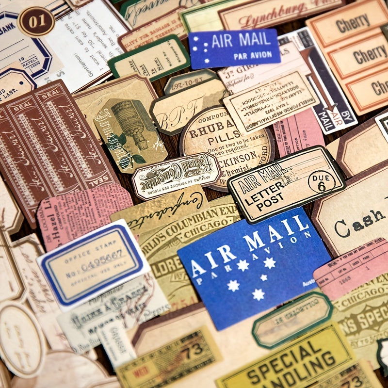 1000pcs Vintage Stickers for DIY Projects and Collages