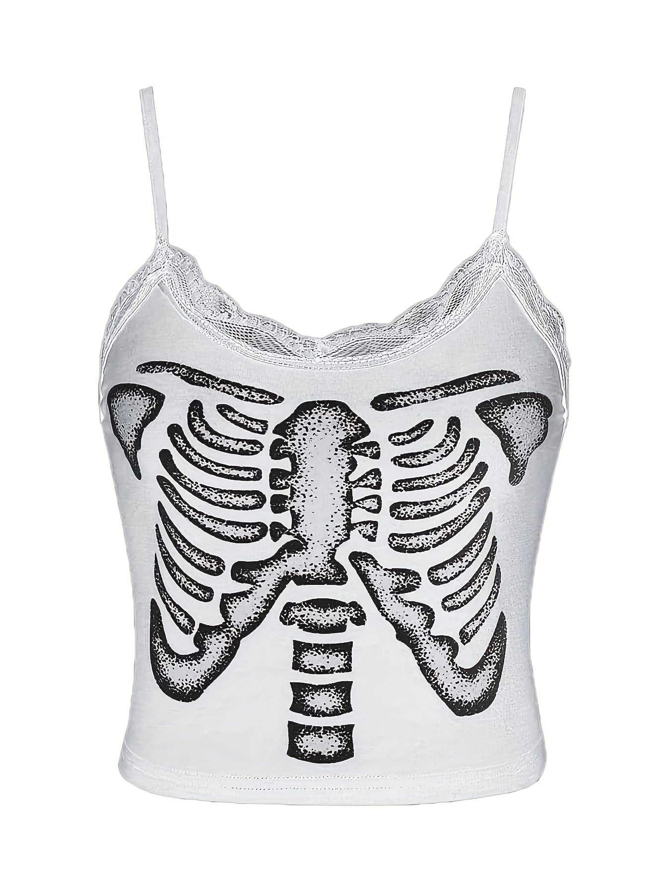 Graphic Print Crop Cami for Summer & Spring