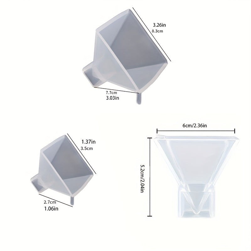 Silicone Resin Pyramid Molds for Home Decor