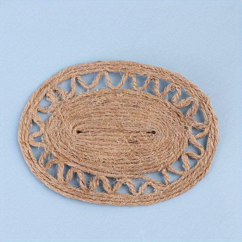 Mini Dollhouse Hemp Rope Carpet - Enhance Dollhouse Floors