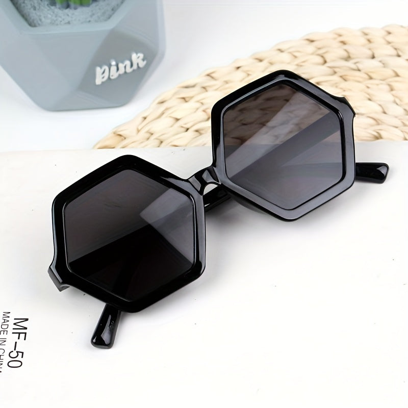 Kids Hexagonal Sunglasses UV Protection Boys Girls Baby Glasses 2-8 Years