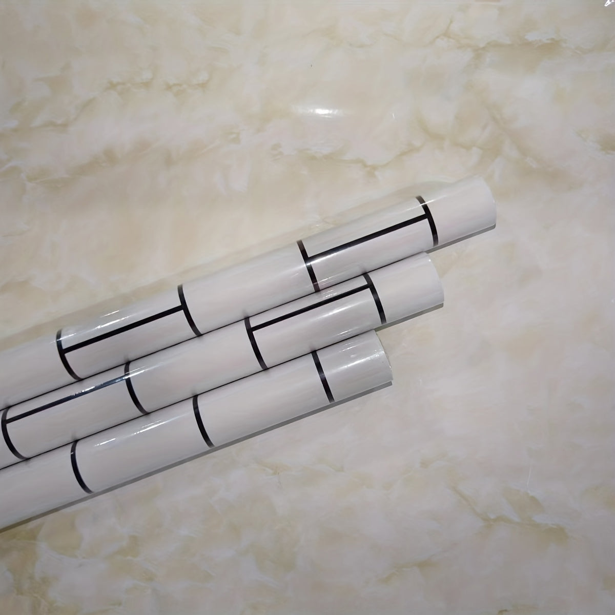 Tile Pattern Wallpaper Self Adhesive Peel & Stick for Kitchen Countertop