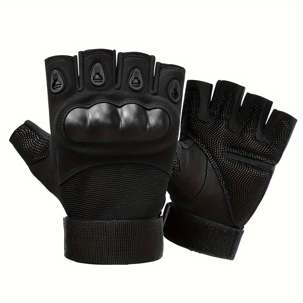Airsoft Shooting Gloves Hard Knuckle Half Finger Gloves