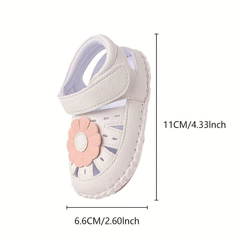Princess Shoes for Summer Babies 0-12 Months Soft Sole Non slip & Breathable