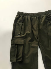 Women's Plus Solid High Rise Cargo Trousers