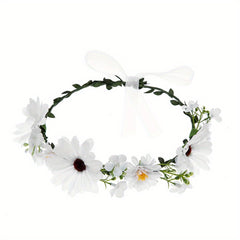 Boho Style Flower Headband for Bridal Wedding
