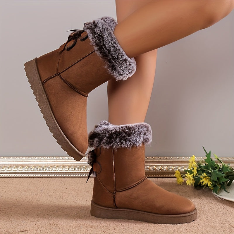Women's Warm Snow Boots Comfortable Winter Shoes