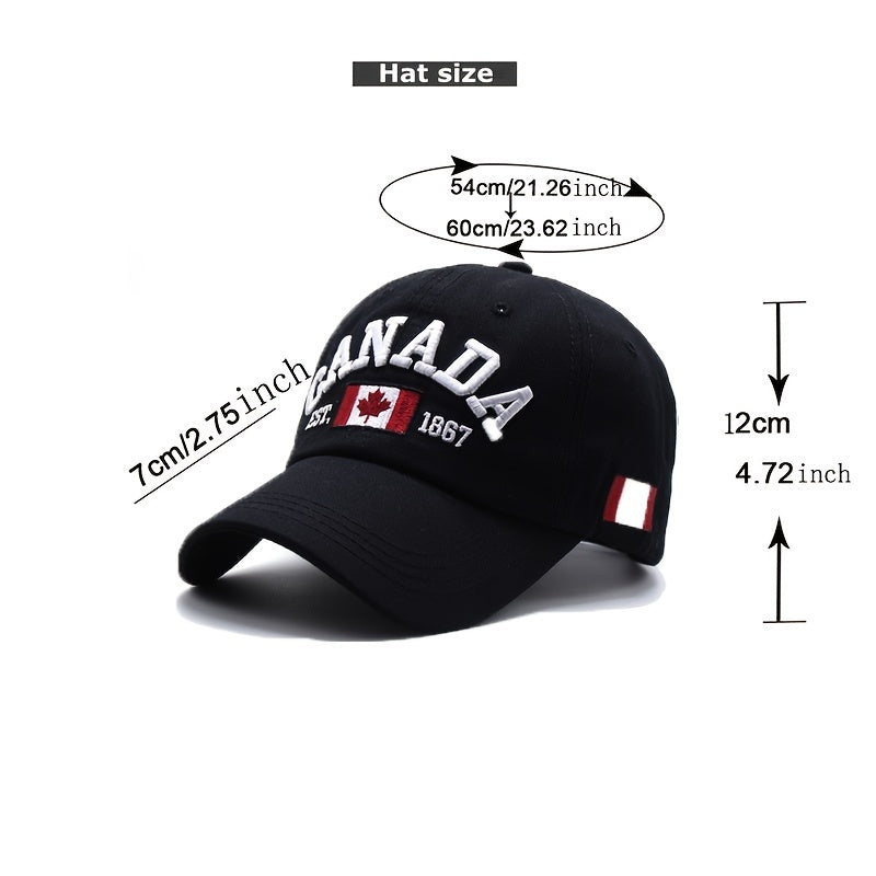 Men's Maple Leaf Sunproof Baseball Cap for Youth