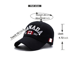 Men's Maple Leaf Sunproof Baseball Cap for Youth