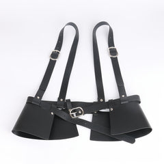 PU Leather Harness Belt Adjustable Waistband For Women