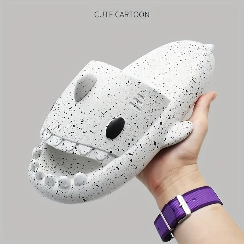 Adorable Shark Non Slip Platform Slides Soft Sole Cloud Slides