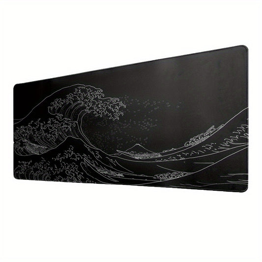 Japan Sea Wave Large Mouse Pad Extended