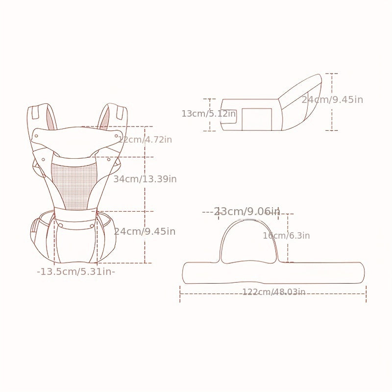 Baby Waist Stool Carrier Lightweight Front Hug