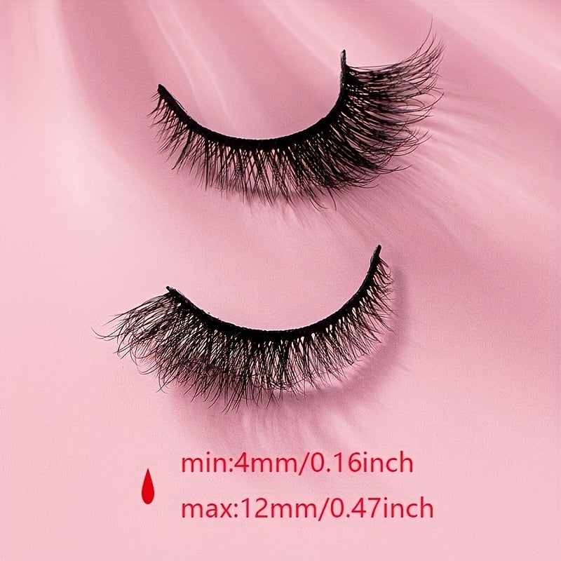 7 Pairs False Eyelashes Short & Long Fox Eye Lashes