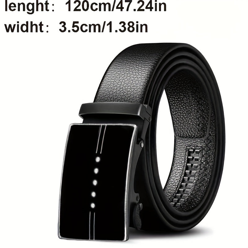 Men's Casual Belt with Automatic Buckle