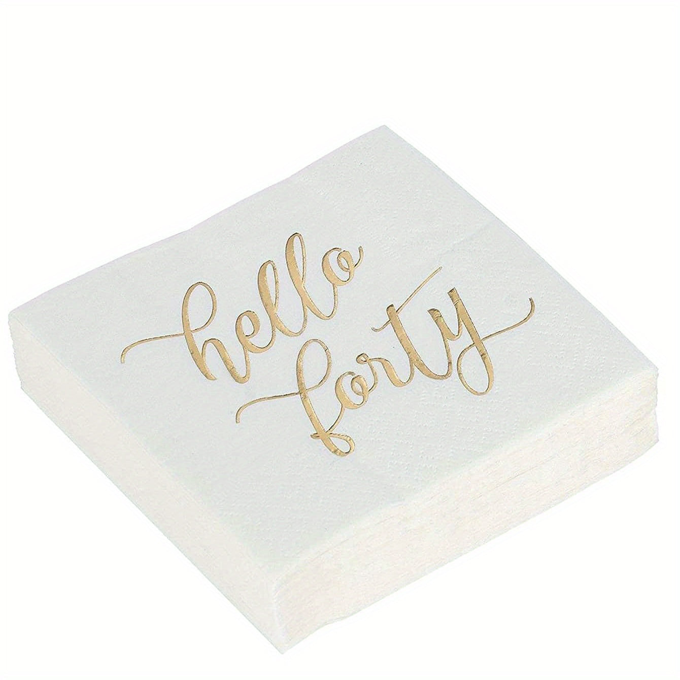 20pcs Disposable Alphabet Napkins for Party Supplies