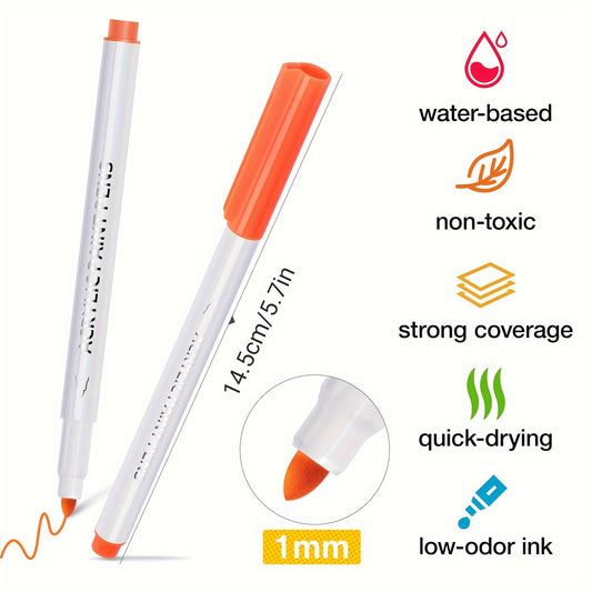 25-Color Acrylic Paint Pen Set for Easter Decorations