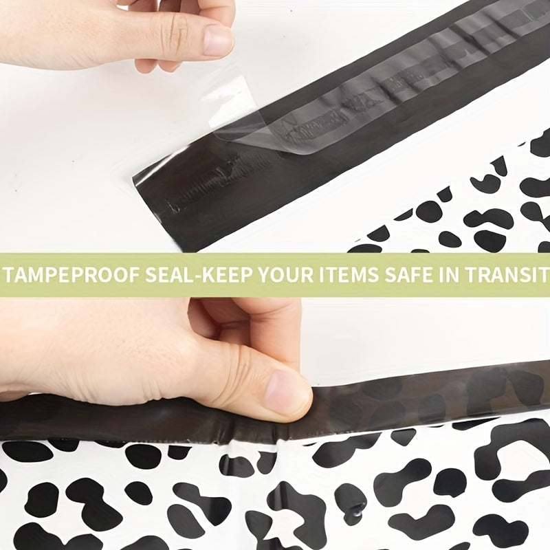 Aluminium Foil Pouch Plastic Mailing Bag Waterproof Leopard Pattern