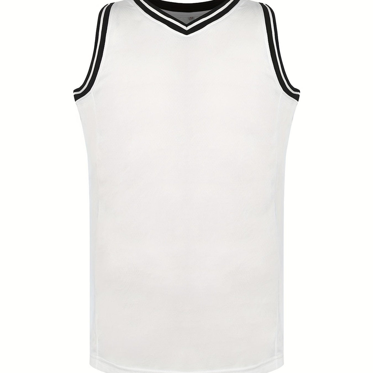 Men's Solid Basketball Jersey Active Breathable Sleeveless Shirt