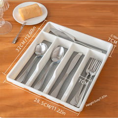 Non Slip Tray with 5 Compartments for Bathroom Accessories