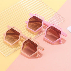 Polygonal Kids Sunglasses UV Resistant