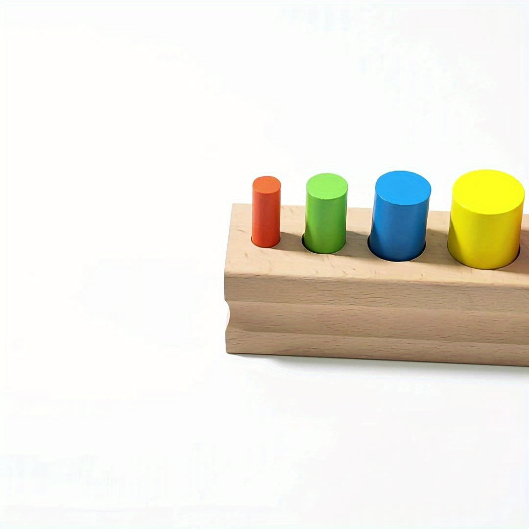 Colorful 5 Peg Cylinder Shape Sorting Toy