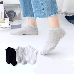6 Pairs Soft Cotton Blend Ankle Socks for Women